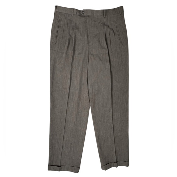 Yves Saint Laurent Pour Homme Brown Elegant Dress Pants - Picture 1 of 15